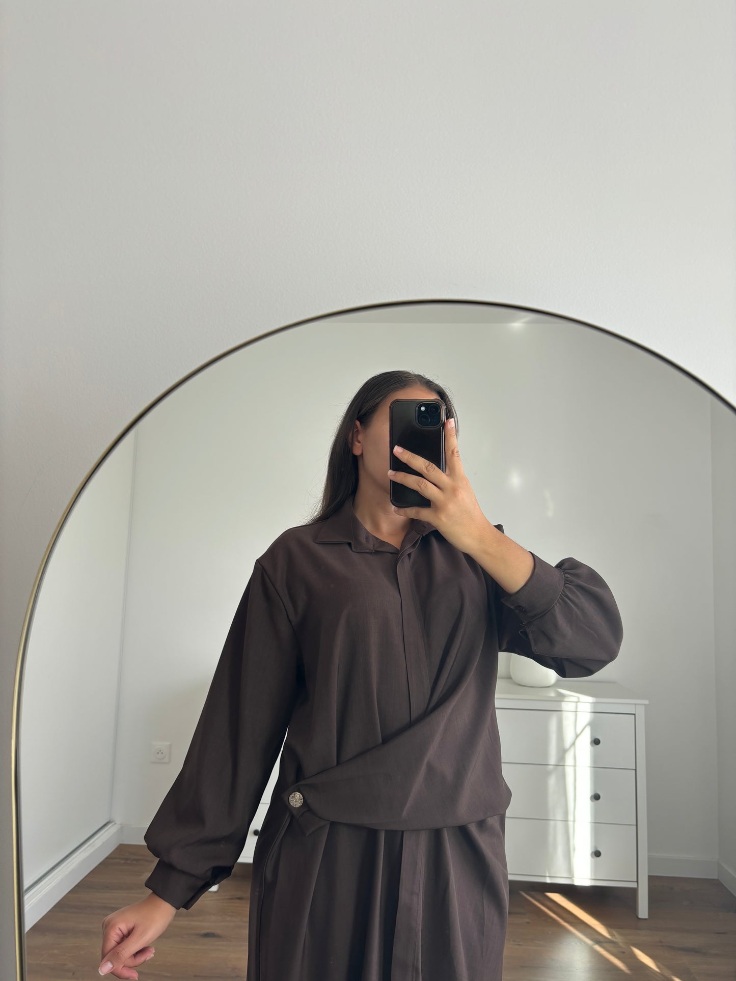 Robe Aya marron