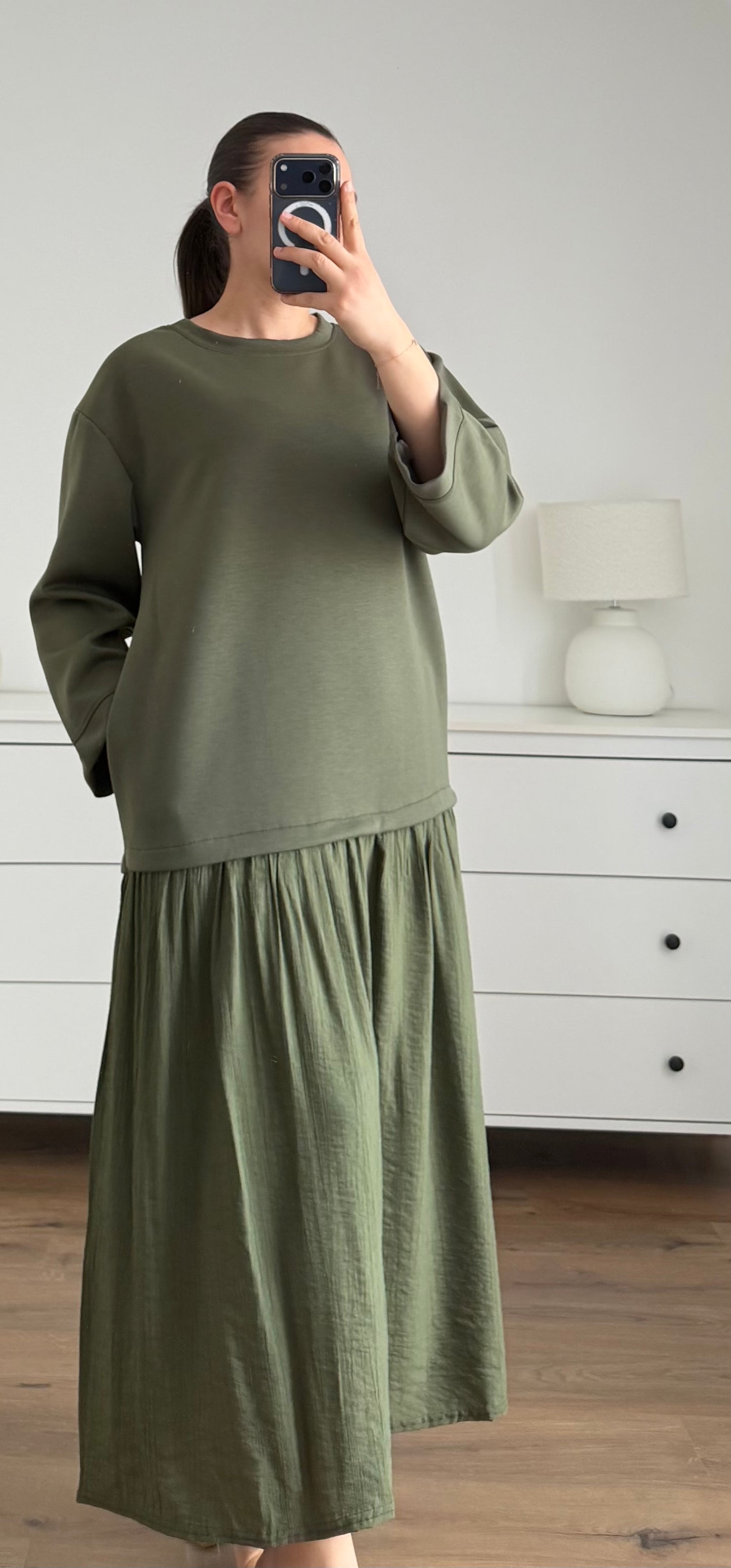 Robe Lilya kaki