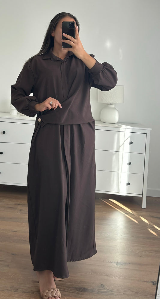 Robe Aya marron