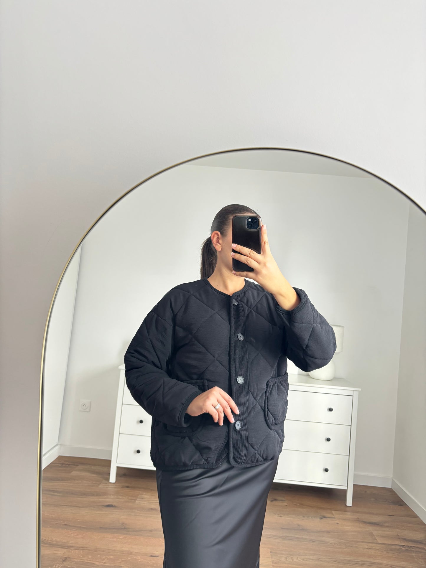 Veste matelassée noir