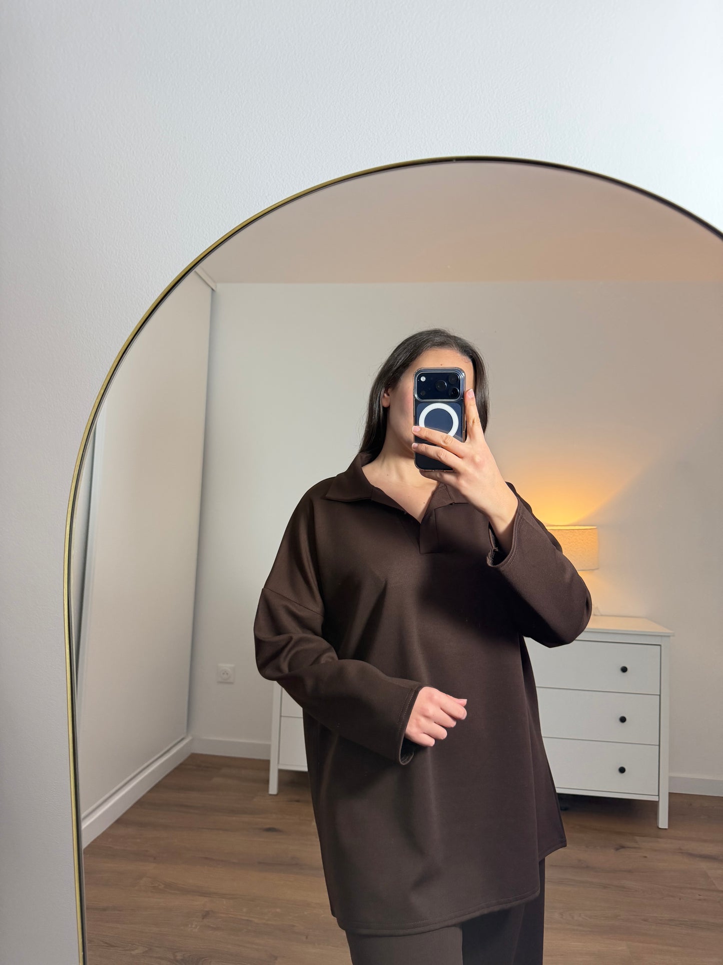 Ensemble confort marron